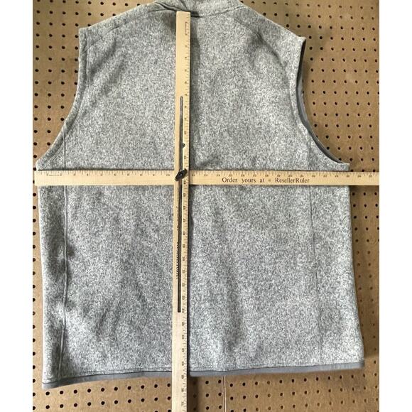 Patagonia Better Sweater Vest Mens XXL Gray Full Zip Fleece Logo MINT - Picture 6 of 8